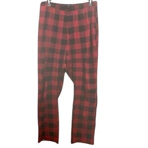 Cozy Red and Black Plaid sleep pants with Relaxed Fit